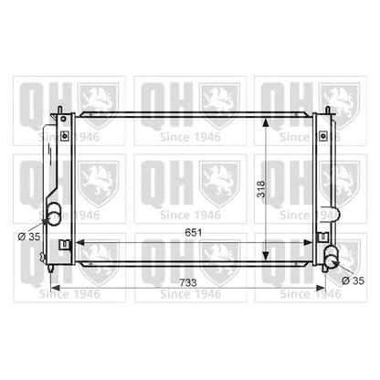 Photo Radiator, engine cooling QUINTON HAZELL QER2325