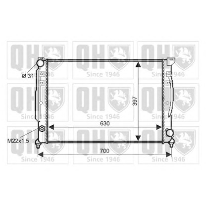 Photo Radiateur, refroidissement du moteur QUINTON HAZELL QER2334