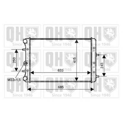 Photo Radiator, engine cooling QUINTON HAZELL QER2342