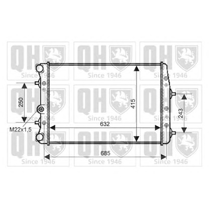 Zdjęcie Chłodnica, układ chłodzenia silnika QUINTON HAZELL QER2343