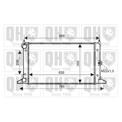 Photo Radiateur, refroidissement du moteur QUINTON HAZELL QER2352