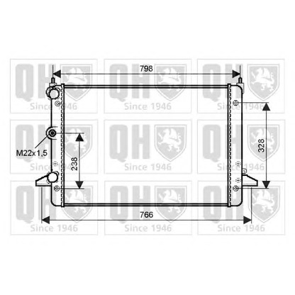 Foto Radiador, refrigeración del motor QUINTON HAZELL QER2364