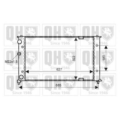 Photo Radiateur, refroidissement du moteur QUINTON HAZELL QER2365