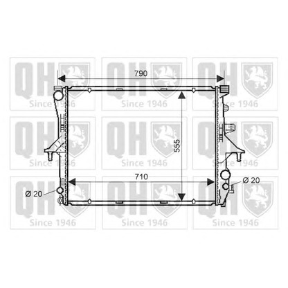 Фото Радиатор, охлаждение двигателя QUINTON HAZELL QER2367