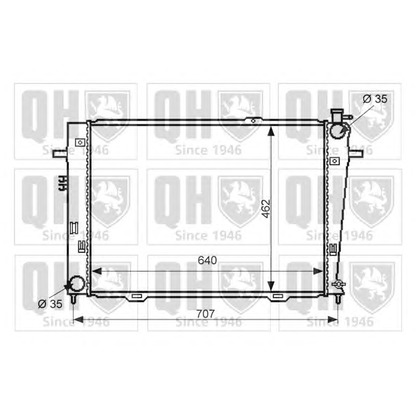 Photo Radiateur, refroidissement du moteur QUINTON HAZELL QER2414