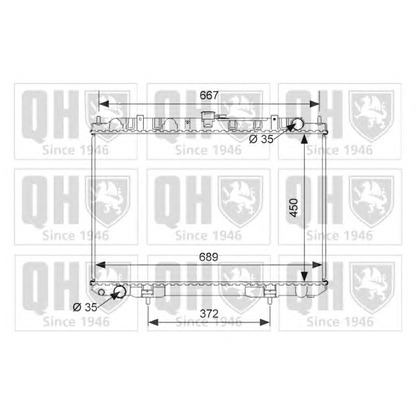 Photo Radiator, engine cooling QUINTON HAZELL QER2452