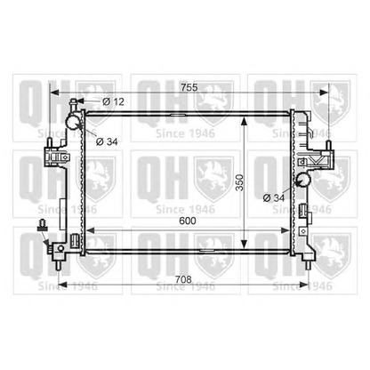 Photo Radiator, engine cooling QUINTON HAZELL QER2465