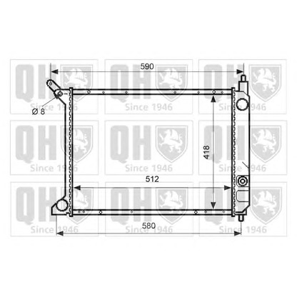 Foto Radiatore, Raffreddamento motore QUINTON HAZELL QER2496