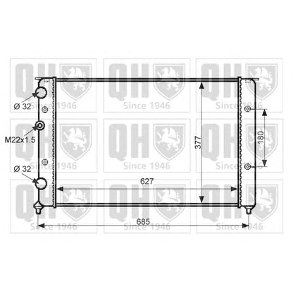 Фото Радиатор, охлаждение двигателя QUINTON HAZELL QER2499