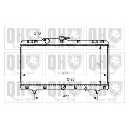 Photo Radiator, engine cooling QUINTON HAZELL QER2510