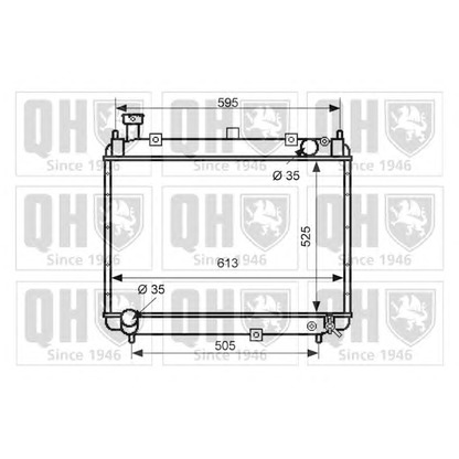 Foto Radiatore, Raffreddamento motore QUINTON HAZELL QER2512