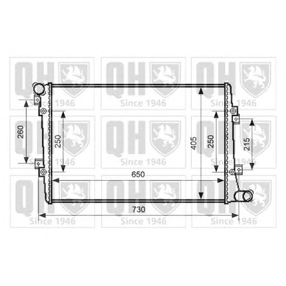 Фото Радиатор, охлаждение двигателя QUINTON HAZELL QER2542