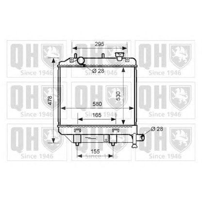 Фото Радиатор, охлаждение двигателя QUINTON HAZELL QER2569
