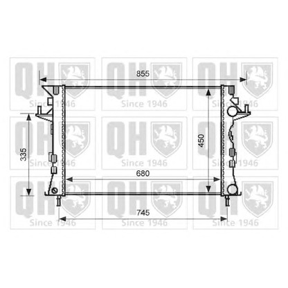 Foto Radiador, refrigeración del motor QUINTON HAZELL QER2608