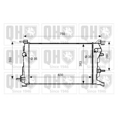 Foto Radiador, refrigeración del motor QUINTON HAZELL QER2623