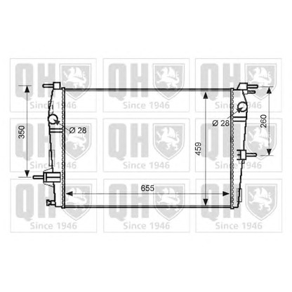 Foto Radiador, refrigeración del motor QUINTON HAZELL QER2624