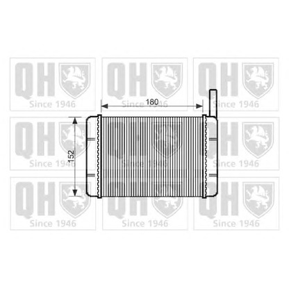 Photo Heat Exchanger, interior heating QUINTON HAZELL QHR2018