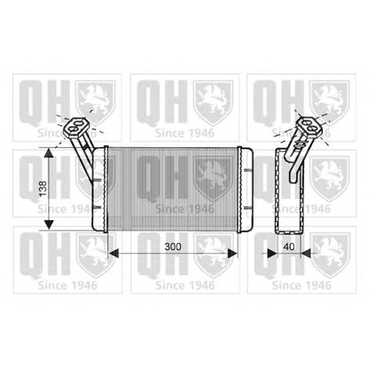 Фото Теплообменник, отопление салона QUINTON HAZELL QHR2031