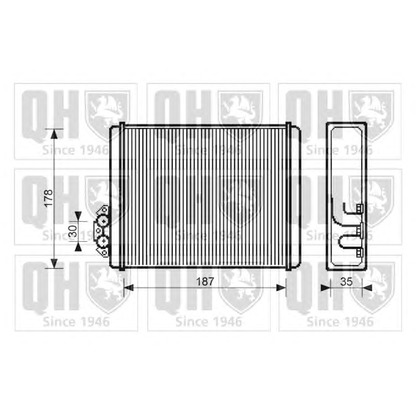 Foto Wärmetauscher, Innenraumheizung QUINTON HAZELL QHR2035