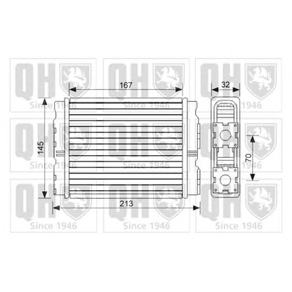 Photo Heat Exchanger, interior heating QUINTON HAZELL QHR2056