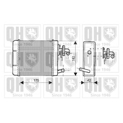 Foto Scambiatore calore, Riscaldamento abitacolo QUINTON HAZELL QHR2061