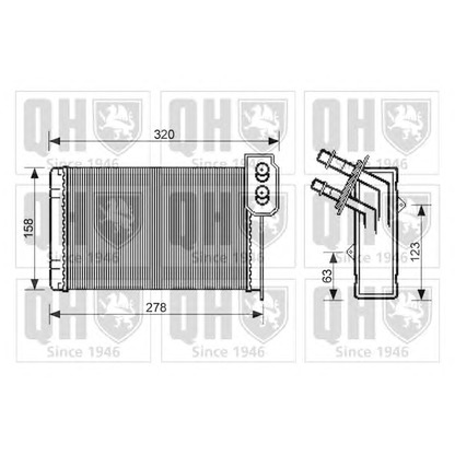 Foto Wärmetauscher, Innenraumheizung QUINTON HAZELL QHR2065