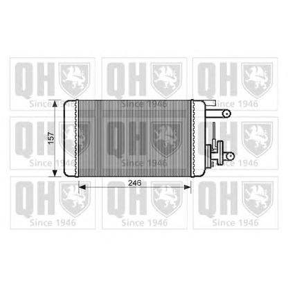 Photo Heat Exchanger, interior heating QUINTON HAZELL QHR2067