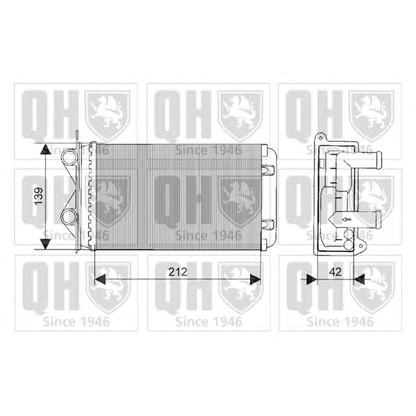 Photo Heat Exchanger, interior heating QUINTON HAZELL QHR2090