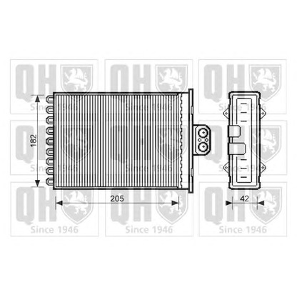 Photo Heat Exchanger, interior heating QUINTON HAZELL QHR2101