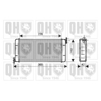 Фото Теплообменник, отопление салона QUINTON HAZELL QHR2114