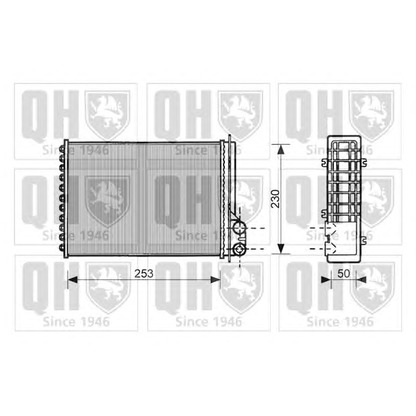 Foto Wärmetauscher, Innenraumheizung QUINTON HAZELL QHR2122