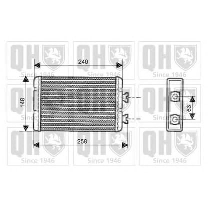 Photo Heat Exchanger, interior heating QUINTON HAZELL QHR2133