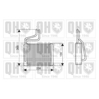 Photo Heat Exchanger, interior heating QUINTON HAZELL QHR2139