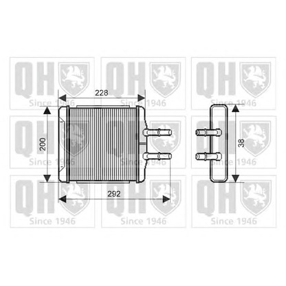 Foto Wärmetauscher, Innenraumheizung QUINTON HAZELL QHR2159