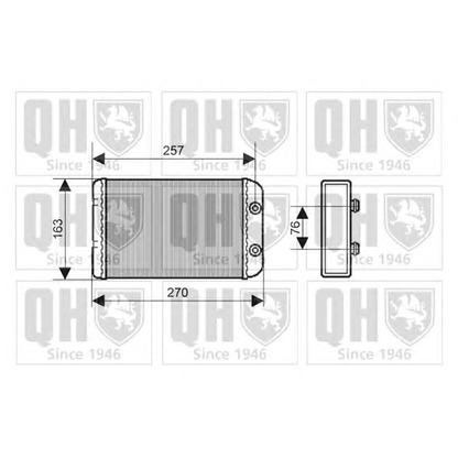 Foto Scambiatore calore, Riscaldamento abitacolo QUINTON HAZELL QHR2163