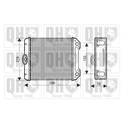 Foto Scambiatore calore, Riscaldamento abitacolo QUINTON HAZELL QHR2181