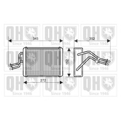 Фото Теплообменник, отопление салона QUINTON HAZELL QHR2188