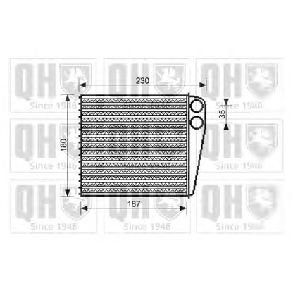 Photo Heat Exchanger, interior heating QUINTON HAZELL QHR2192