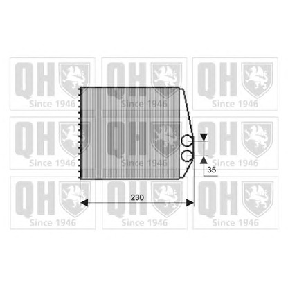 Photo Heat Exchanger, interior heating QUINTON HAZELL QHR2195