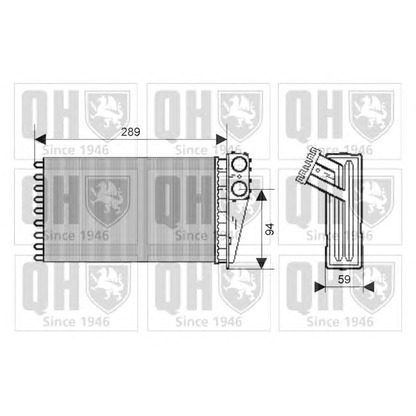Photo Heat Exchanger, interior heating QUINTON HAZELL QHR2196