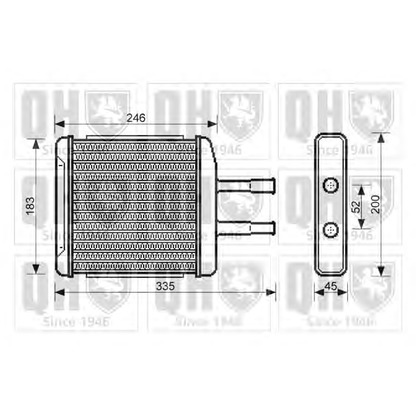 Photo Heat Exchanger, interior heating QUINTON HAZELL QHR2198