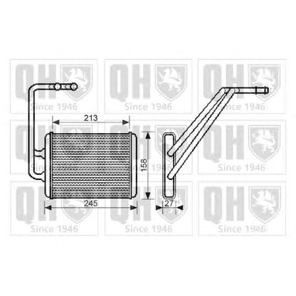 Foto Wärmetauscher, Innenraumheizung QUINTON HAZELL QHR2205