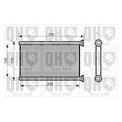 Photo Heat Exchanger, interior heating QUINTON HAZELL QHR2235