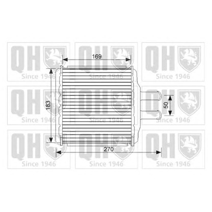 Photo Heat Exchanger, interior heating QUINTON HAZELL QHR2239