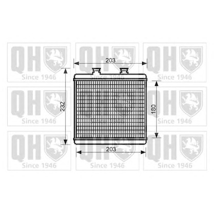 Photo Heat Exchanger, interior heating QUINTON HAZELL QHR2250
