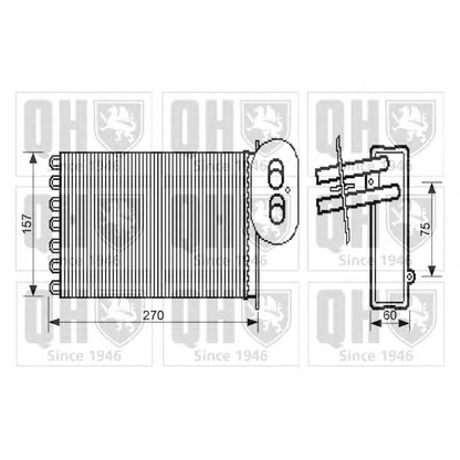 Photo Heat Exchanger, interior heating QUINTON HAZELL QHR2279