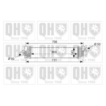 Photo Intercooler, échangeur QUINTON HAZELL QIC132