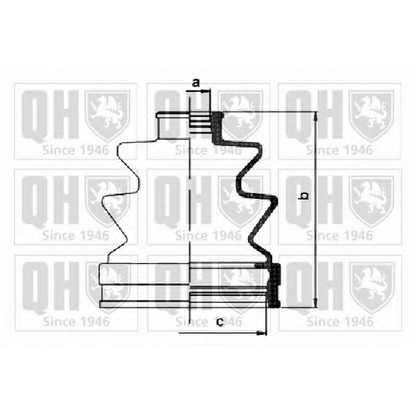 Photo Bellow, driveshaft QUINTON HAZELL QJB1054