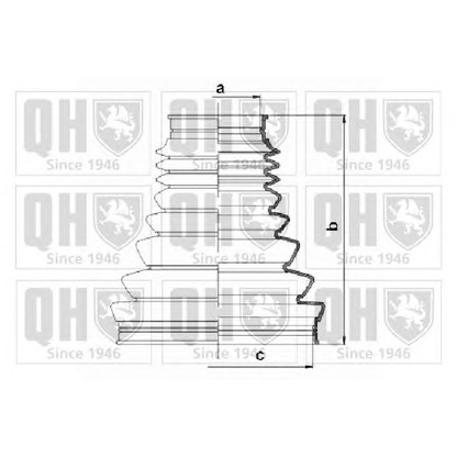 Фото Комплект пылника, приводной вал QUINTON HAZELL QJB1056