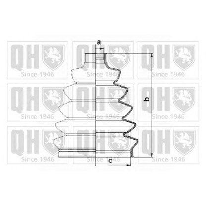 Фото Комплект пылника, приводной вал QUINTON HAZELL QJB1073